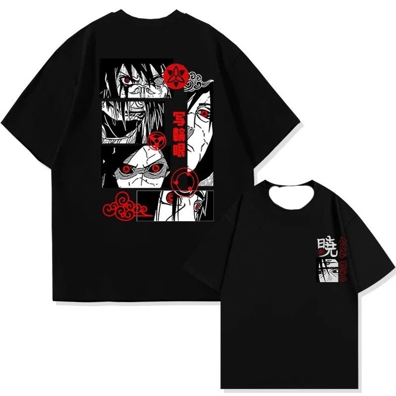 Street Fashion Anime - Naruto Anime Derivative T-shirt with Uchiha