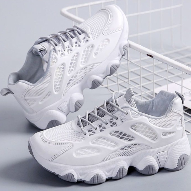 Street Fashion Ladies - Breathable Mesh Chunky Sneakers Outdoor Sports