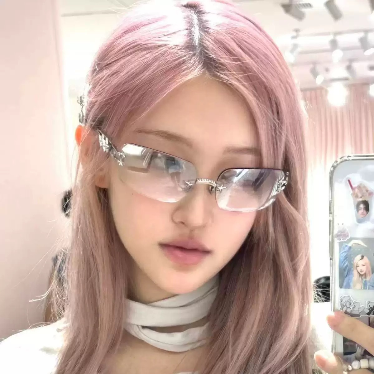Street Fashion Girl - Frameless Millennium Spice Girls style sunglasses
