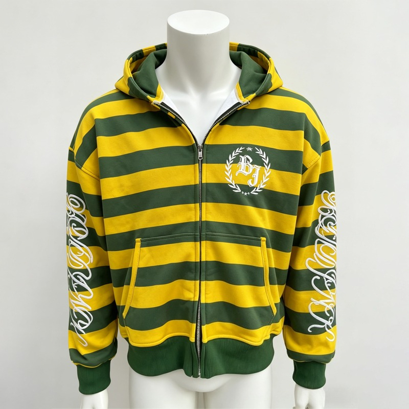 Street Fashion Zip Up Hoodie - Retro Streetwear Kid Zip Up Hoodie