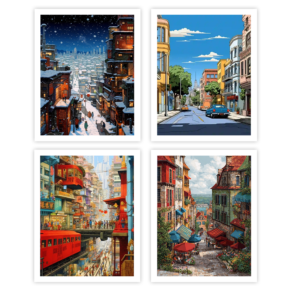 Street Fashion Blog - 1pc frameless Painting By Numbers Acrylic