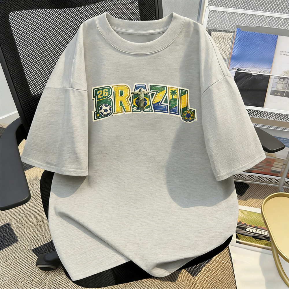 Brazil 2026 Soccer Tee Retro F - Street Fashion Brazil บทวิจารณ์และราคา