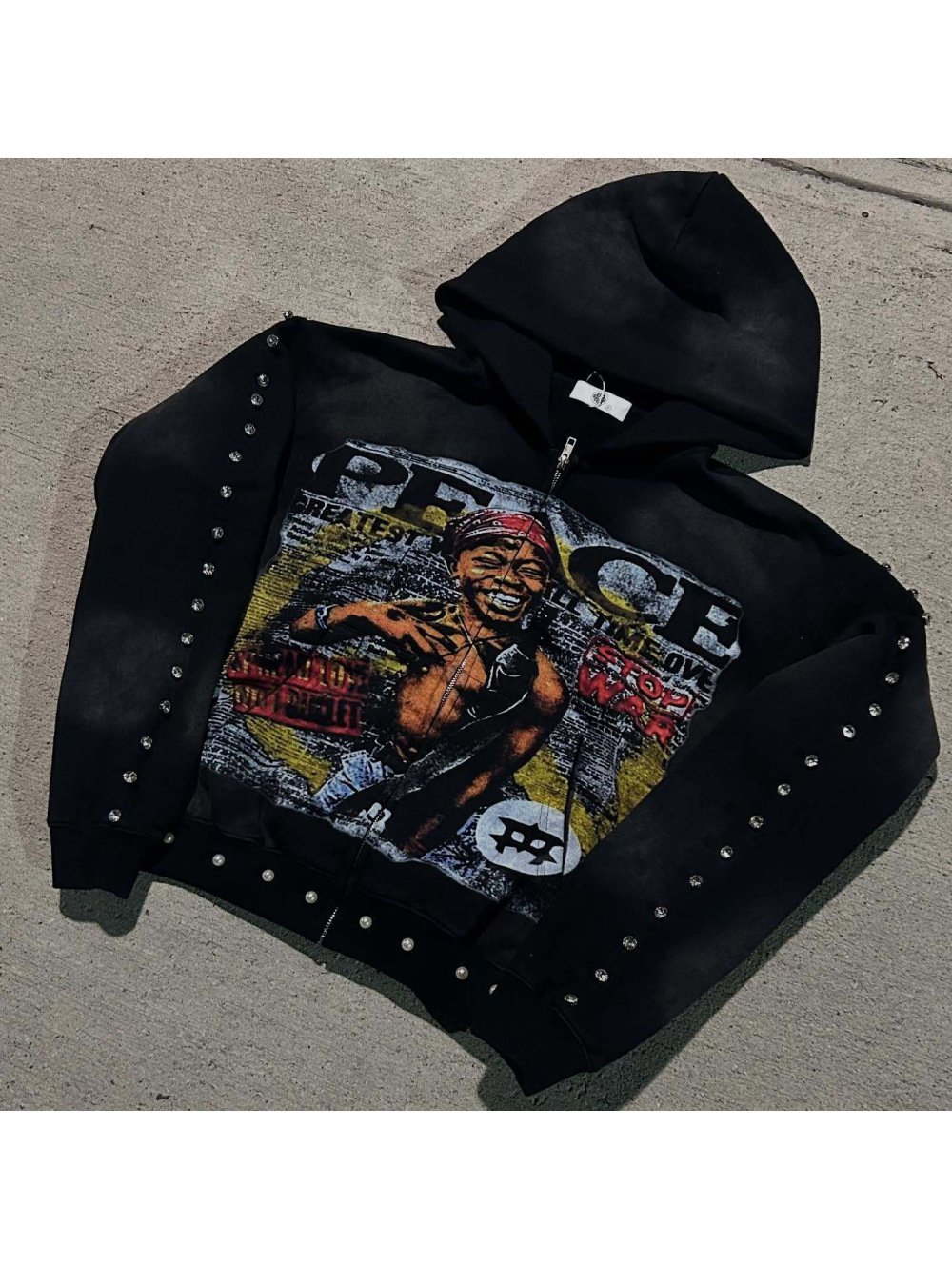 2026 new American hip-hop loos - Street Fashion Zip Up Hoodie บทวิจารณ์และราคา