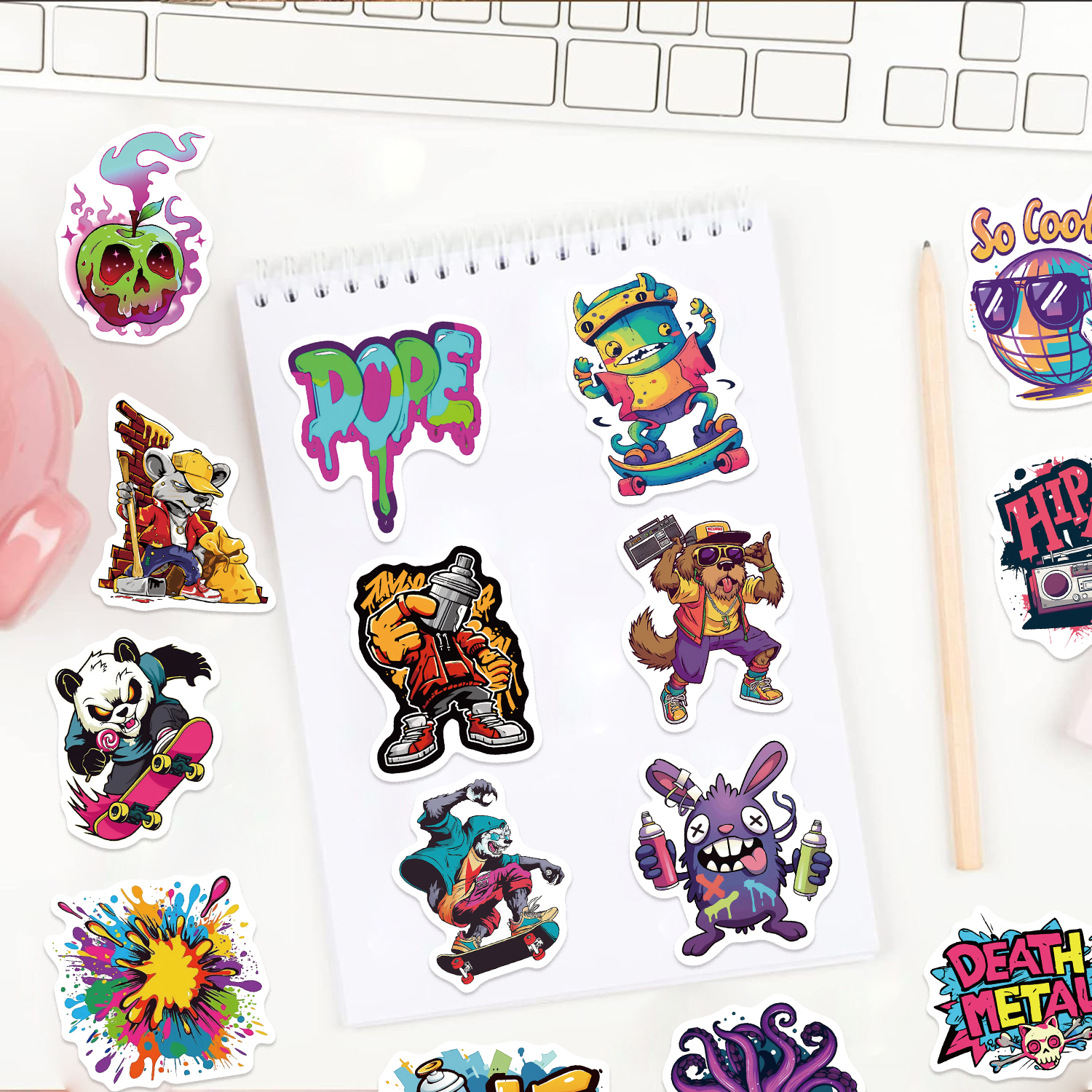 50pcs Fashion Personalized Str - Street Fashion Graffiti บทวิจารณ์และราคา