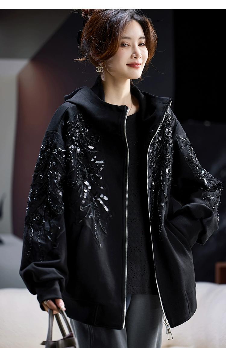 SuperAen Fashion Embroidered F - Street Fashion Zip Up Hoodie บทวิจารณ์และราคา