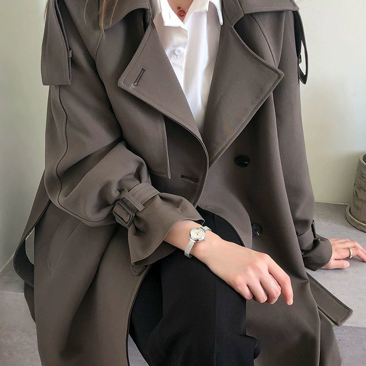 Brown Trench Women'S Fashionab - Street Fashion China Beautiful Girls บทวิจารณ์และราคา