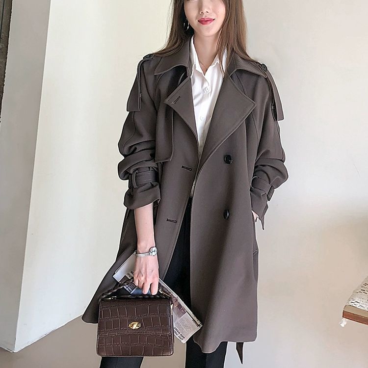 Brown Trench Women'S Fashionab - Street Fashion China Beautiful Girls บทวิจารณ์และราคา