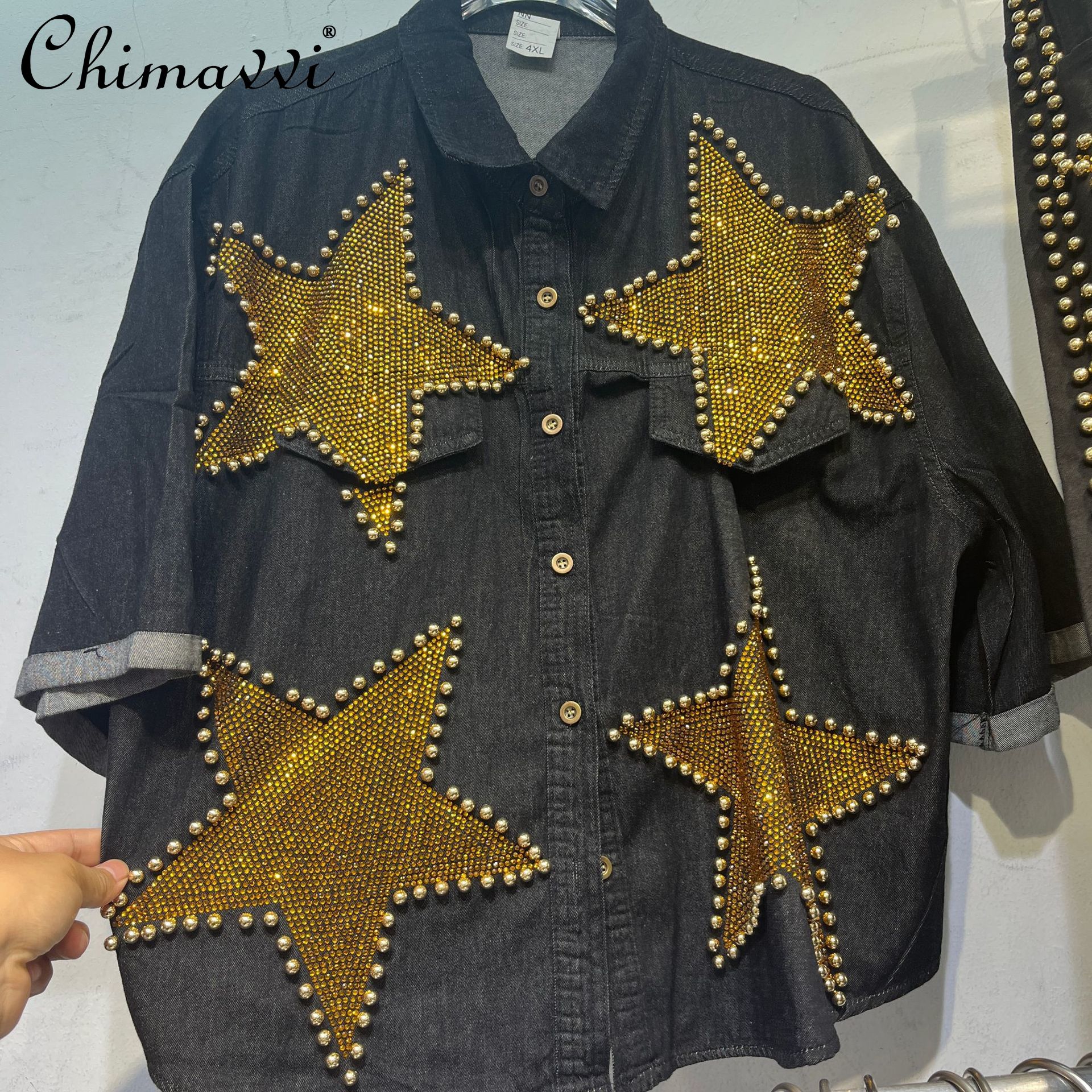 Large Size Denim Shirt Women's - Street Fashion Jeans Women บทวิจารณ์และราคา