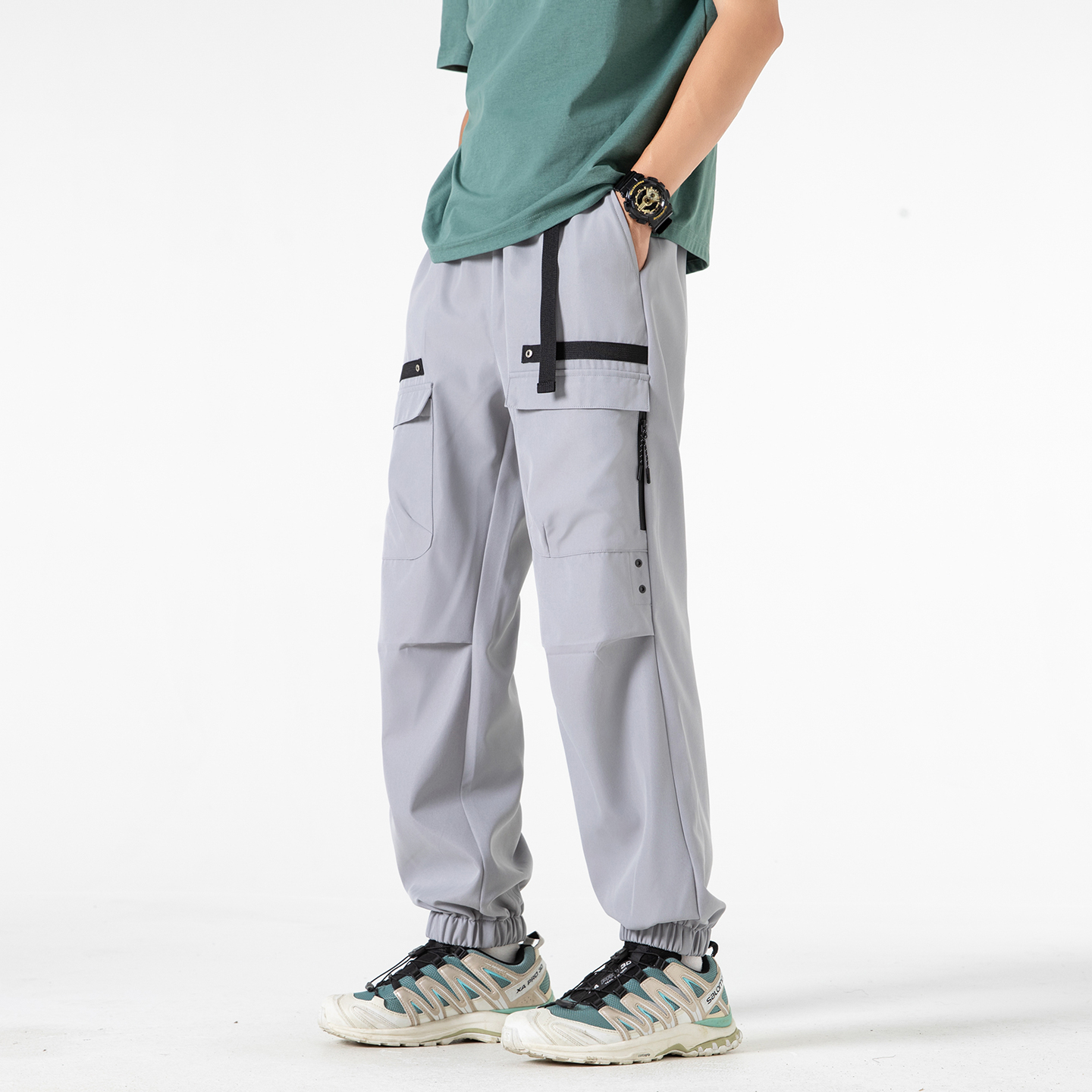 All Seasons Men's Cargo Pants  - Street Fashion Baggy บทวิจารณ์และราคา