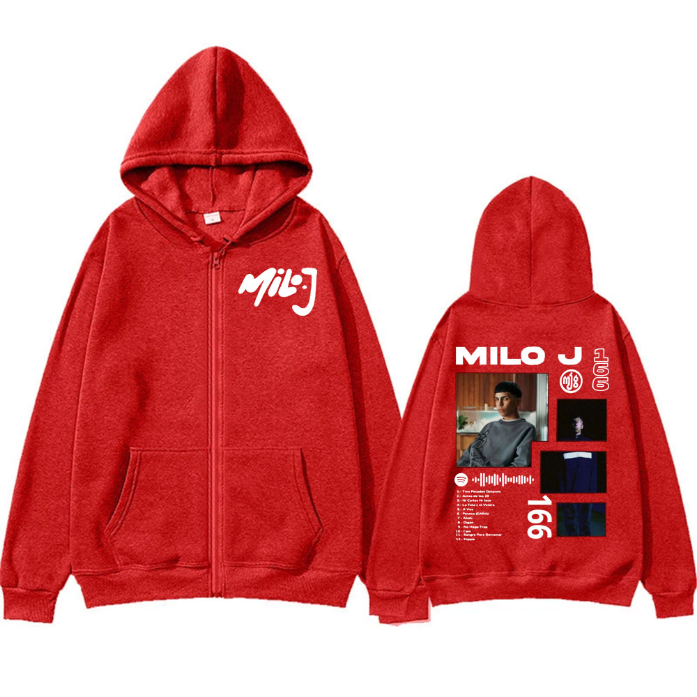 Rapper Milo J 166 Album Tour Z - Street Fashion Zip Up Hoodie บทวิจารณ์และราคา