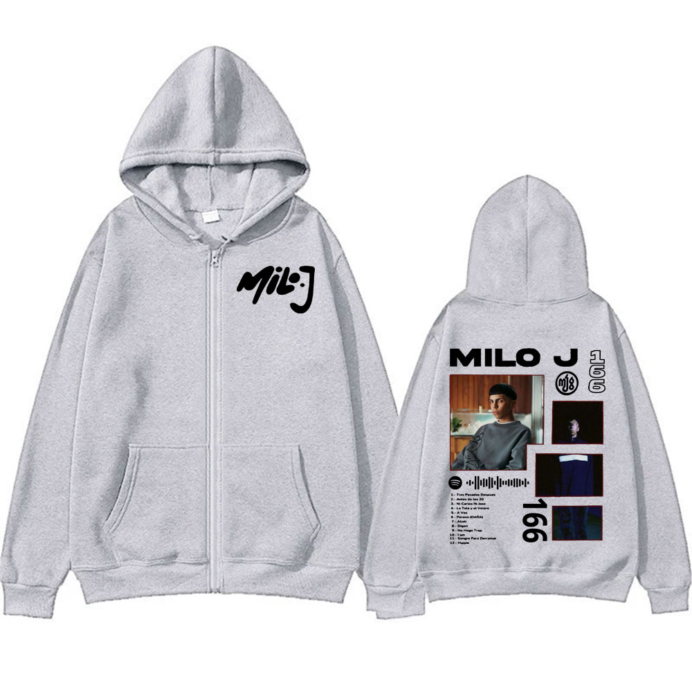 Rapper Milo J 166 Album Tour Z - Street Fashion Zip Up Hoodie บทวิจารณ์และราคา