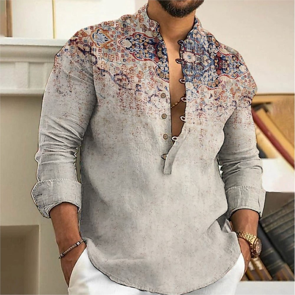Men's Spring Muslim Men Clothi - Street Fashion Graffiti บทวิจารณ์และราคา