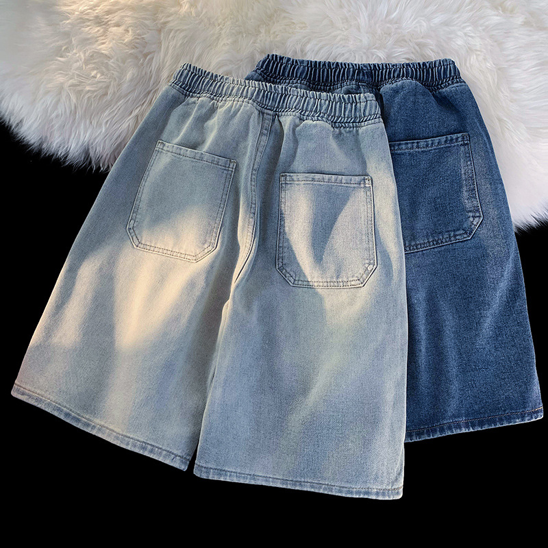 Baggy Jeans Shorts for Men Cas - Street Fashion Baggy บทวิจารณ์และราคา