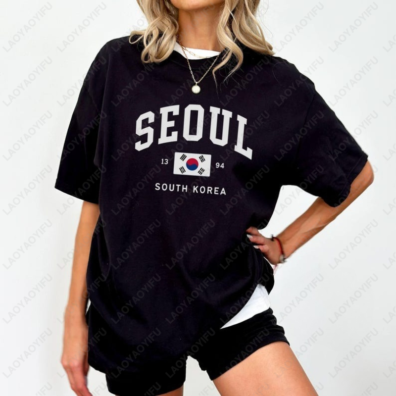 Seoul South Korean Flag Unisex - Street Fashion Seoul บทวิจารณ์และราคา
