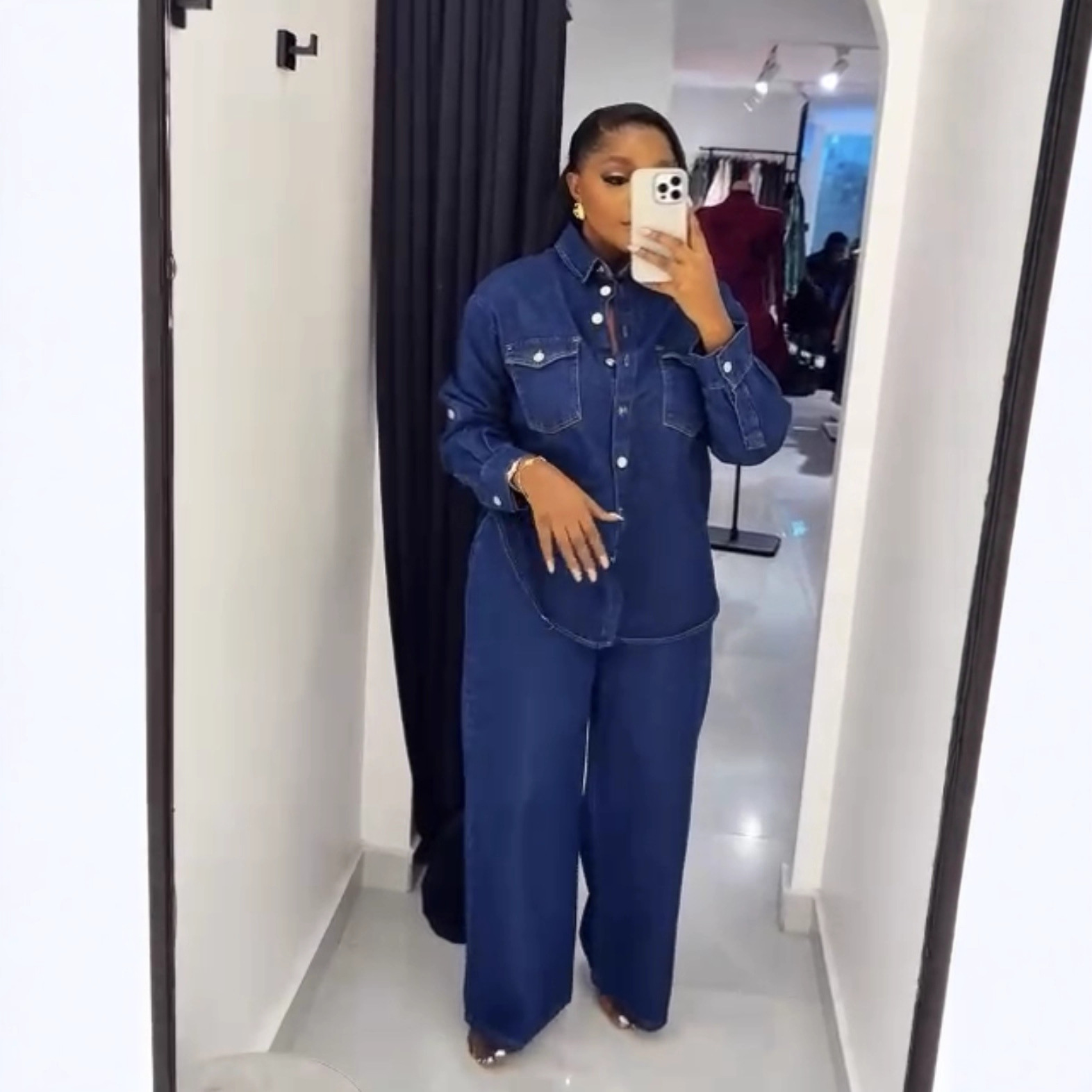 Jeans 2 Piece Sets Women Denim - Street Fashion Jeans Women บทวิจารณ์และราคา