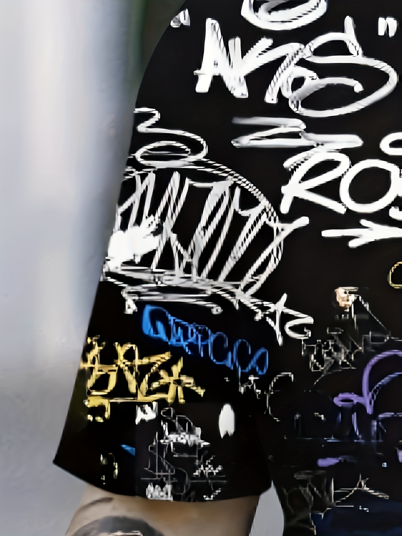 2026 Summer New Men's Short-Sl - Street Fashion Graffiti บทวิจารณ์และราคา