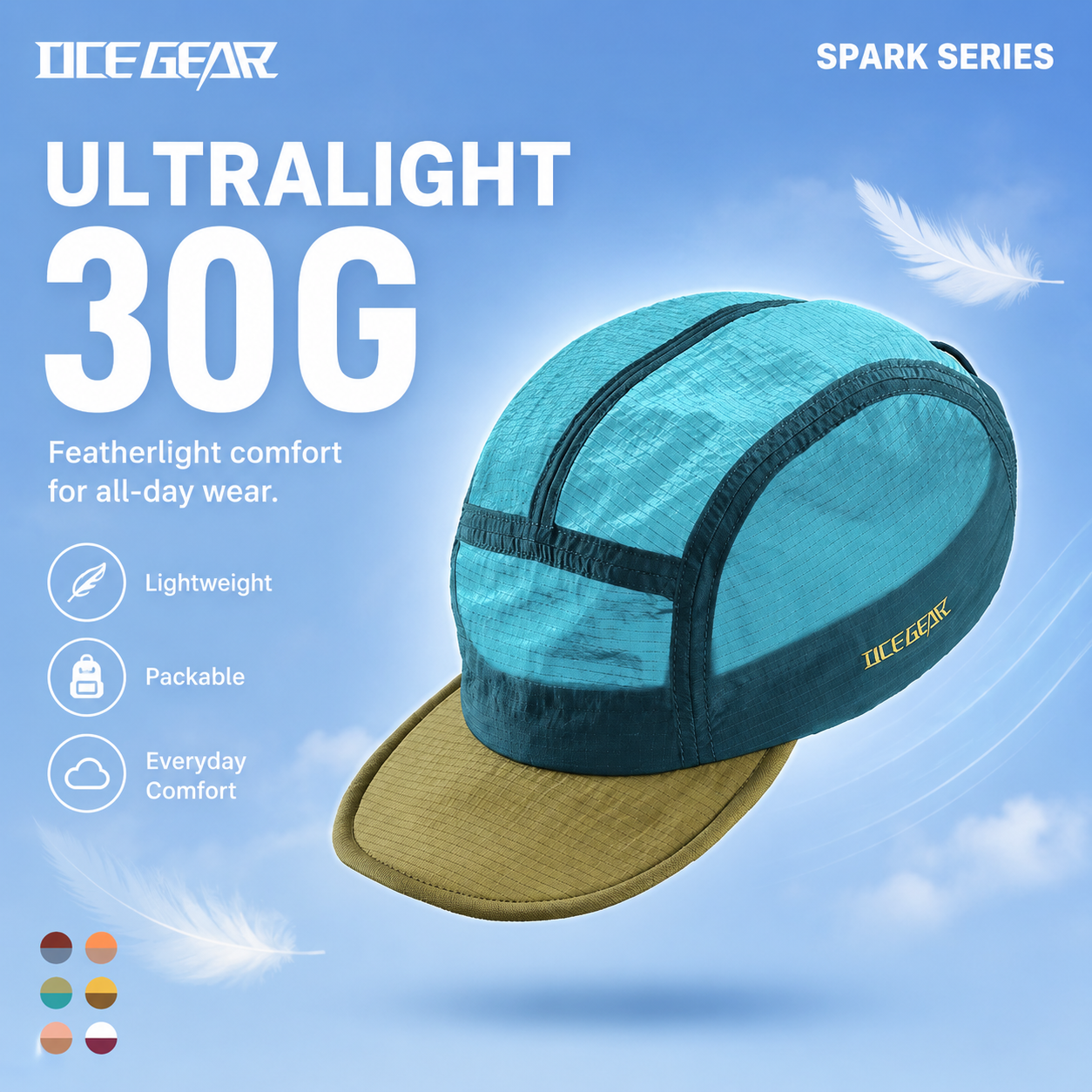30g Ultralight 5 Panel Hiking  - Corduroy Cap 5 Panel บทวิจารณ์และราคา