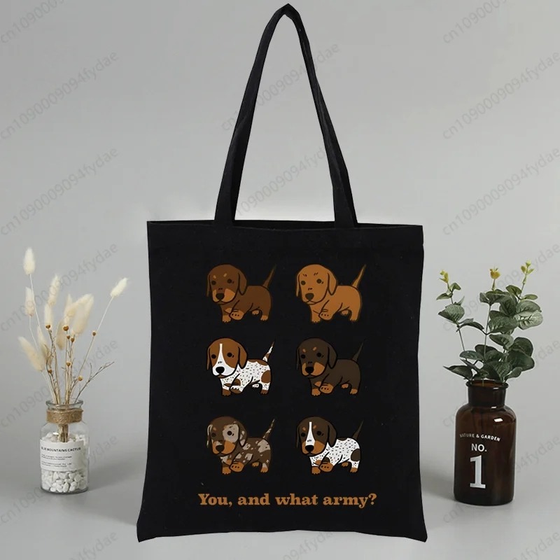 Dachshund Teckel Cute Dog  Can - Tote Bag Canvas Print บทวิจารณ์และราคา