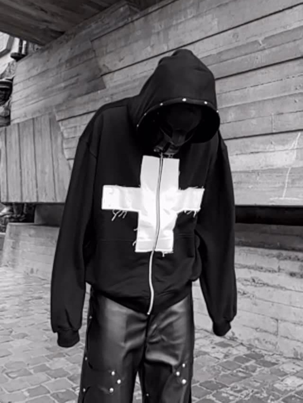 2026 New Y2K Dark Cross Hooded - Street Fashion Zip Up Hoodie บทวิจารณ์และราคา