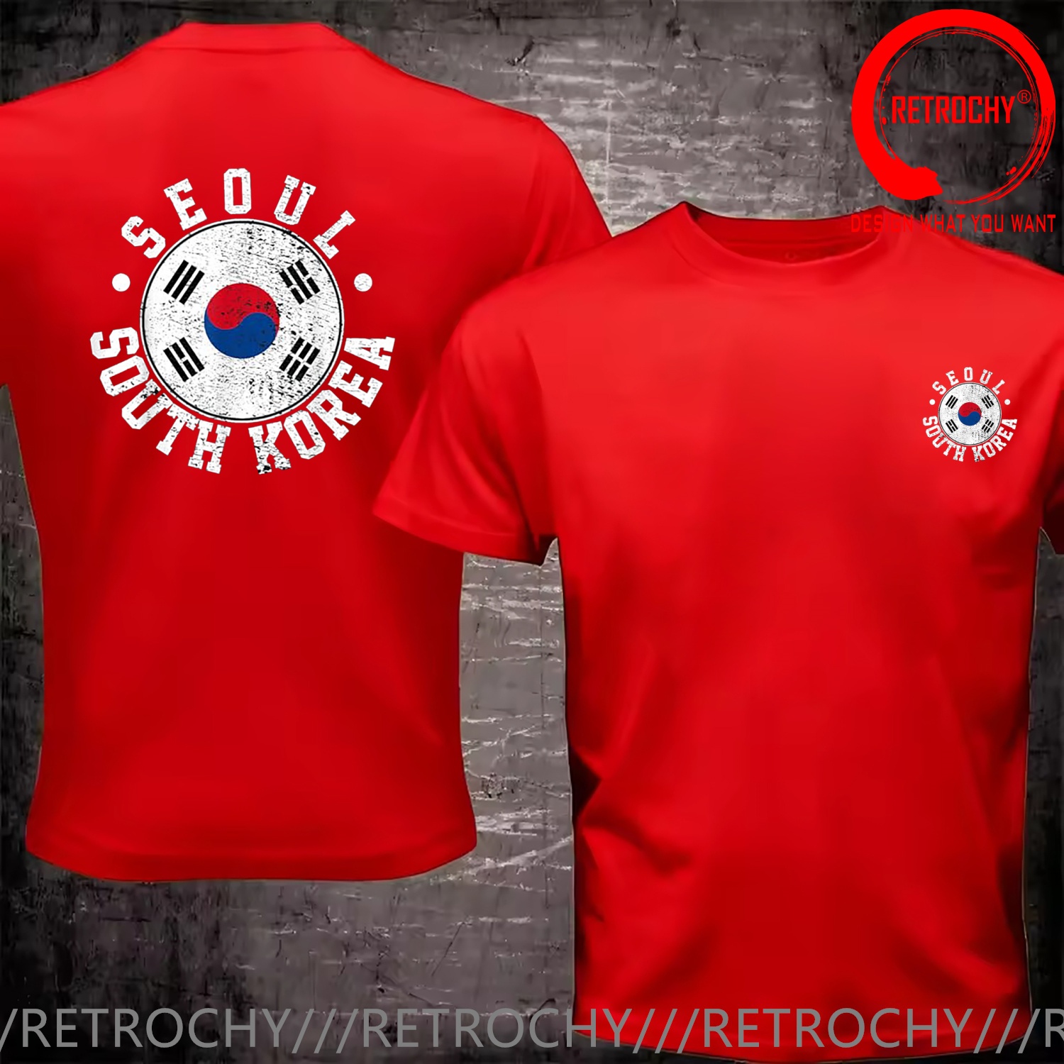 Funny Design Vintage Distresse - Street Fashion Seoul บทวิจารณ์และราคา