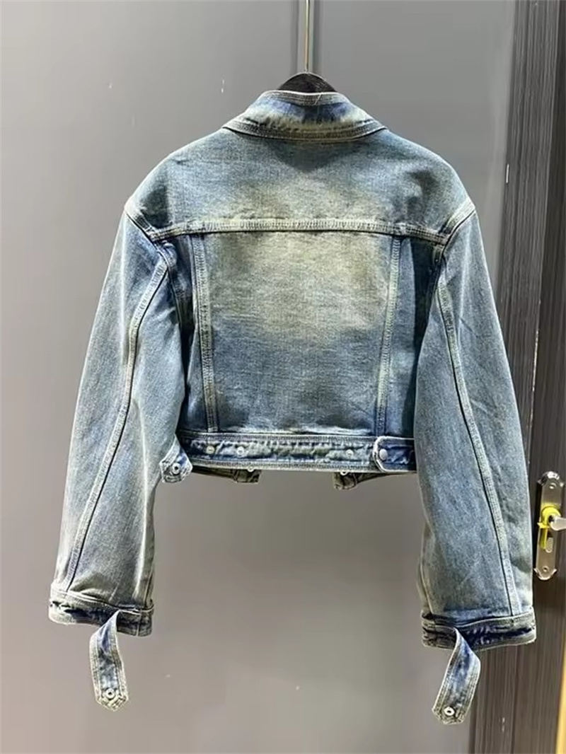 Vintage Short Denim Jacket Wom - Street Fashion Jeans Women บทวิจารณ์และราคา