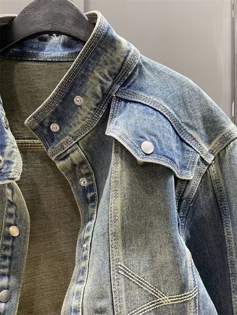Vintage Short Denim Jacket Wom - Street Fashion Jeans Women บทวิจารณ์และราคา