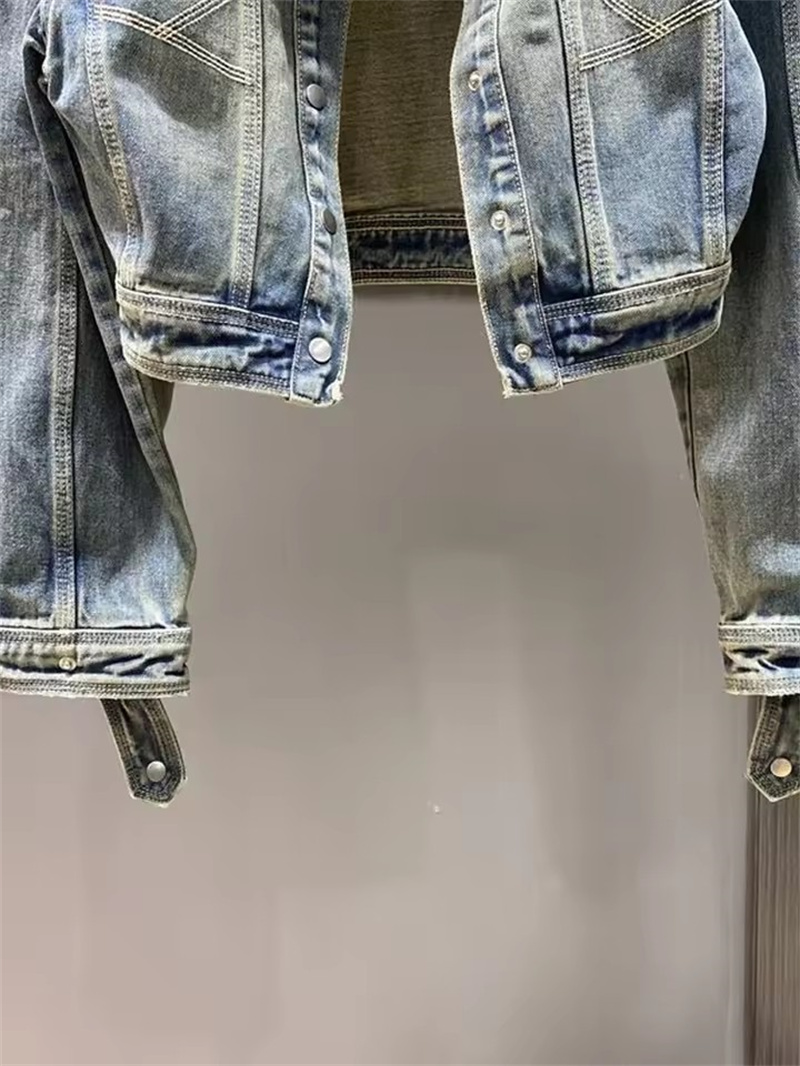 Vintage Short Denim Jacket Wom - Street Fashion Jeans Women บทวิจารณ์และราคา
