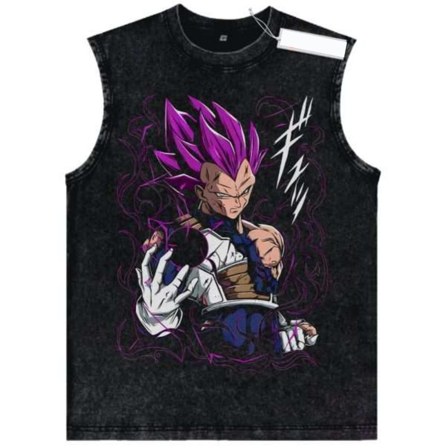 New Retro Washed Dragon Ball Z - Street Fashion Anime บทวิจารณ์และราคา