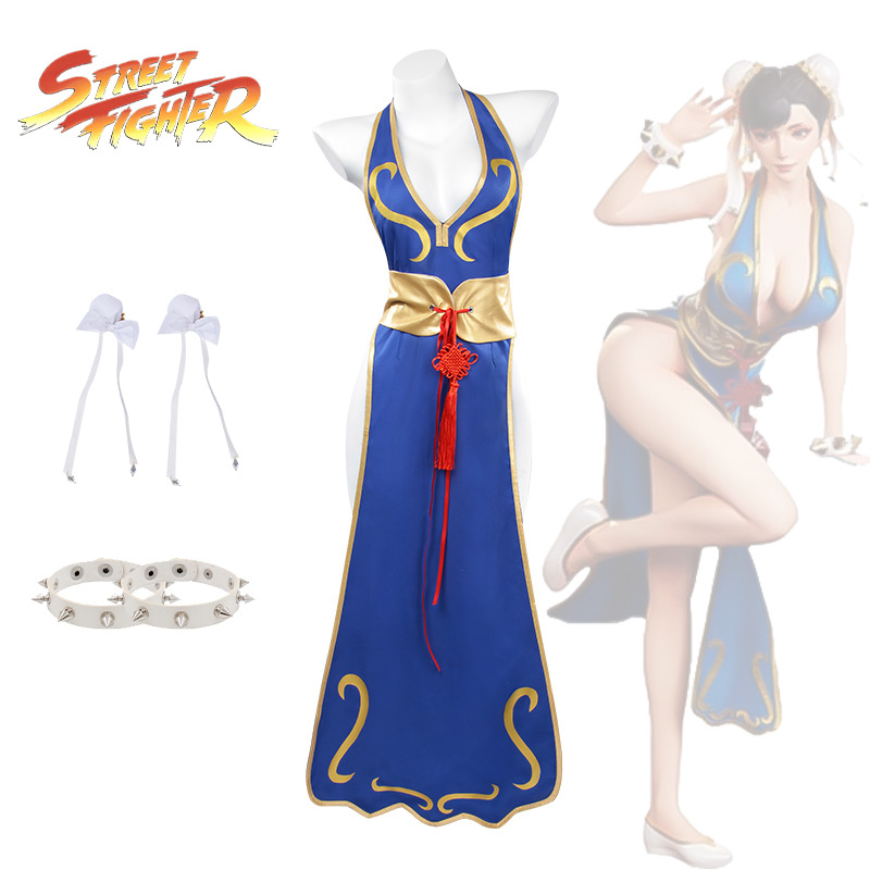 New Street Fighter Chunli cosp - Street Fashion Anime บทวิจารณ์และราคา