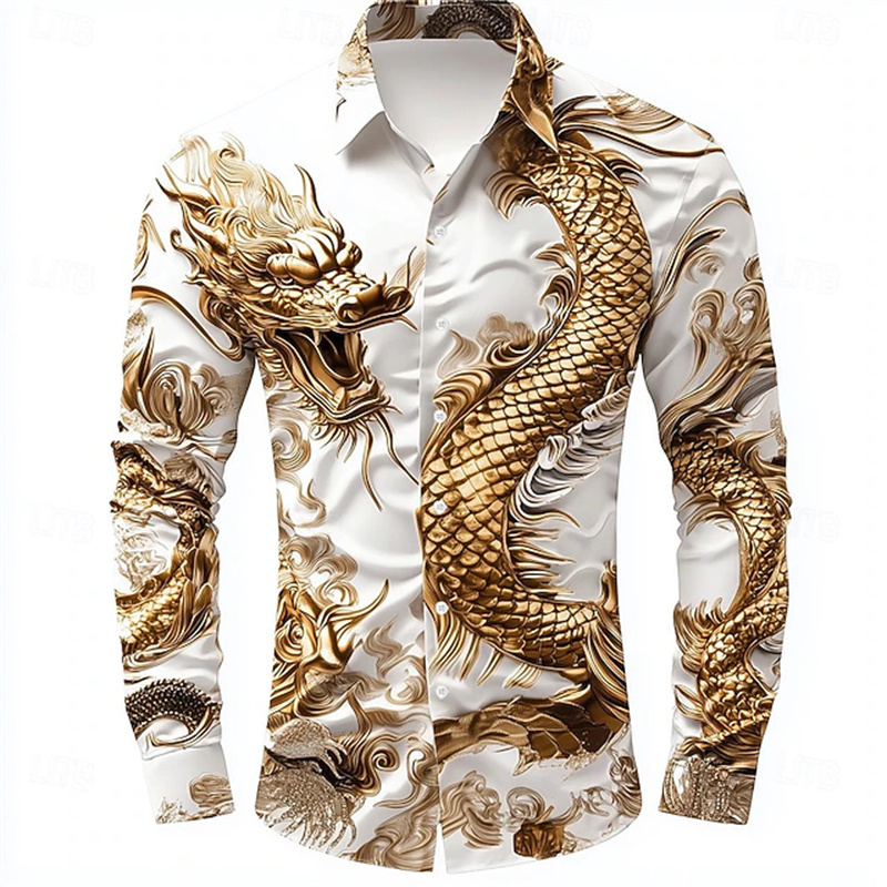 Men's shirt long sleeve shirt  - Street Fashion In Chinese บทวิจารณ์และราคา