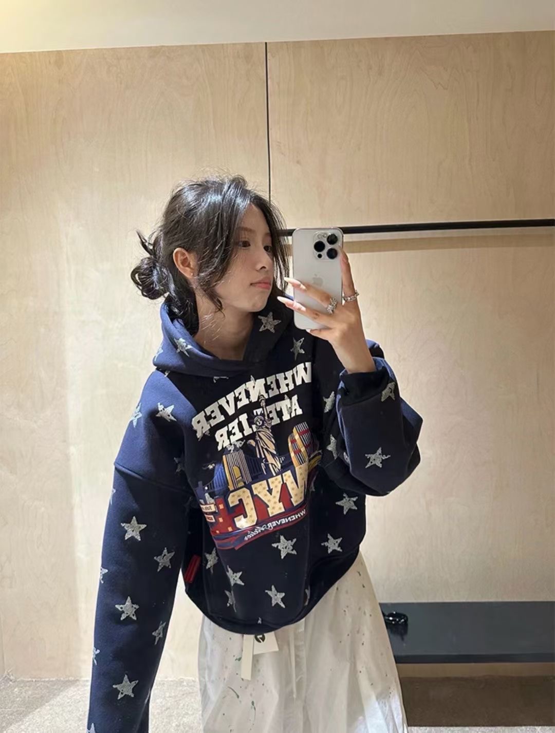 Women's Oversized Hoodie Sweat - Oversized Crewneck Fleece บทวิจารณ์และราคา