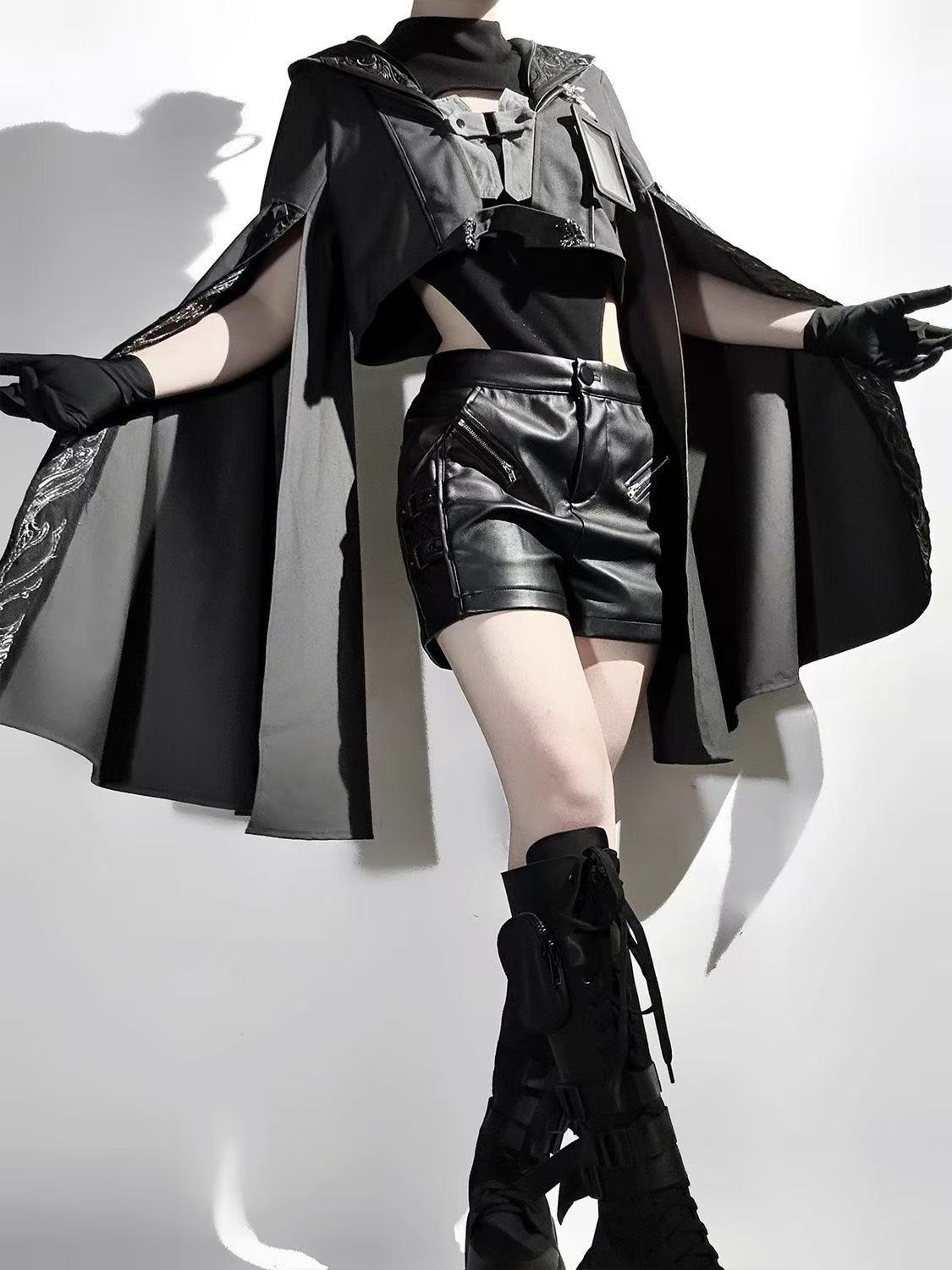 Dark Black Gothic Costume Wome - Street Fashion In Chinese บทวิจารณ์และราคา