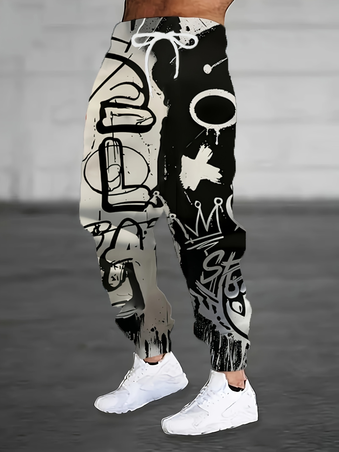 New Men's Fashion Autumn Lette - Street Fashion Graffiti บทวิจารณ์และราคา