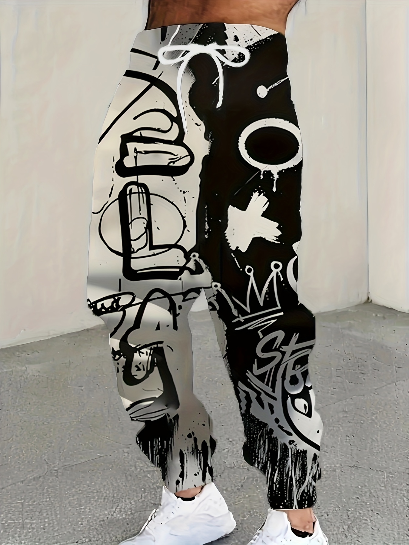 New Men's Fashion Autumn Lette - Street Fashion Graffiti บทวิจารณ์และราคา