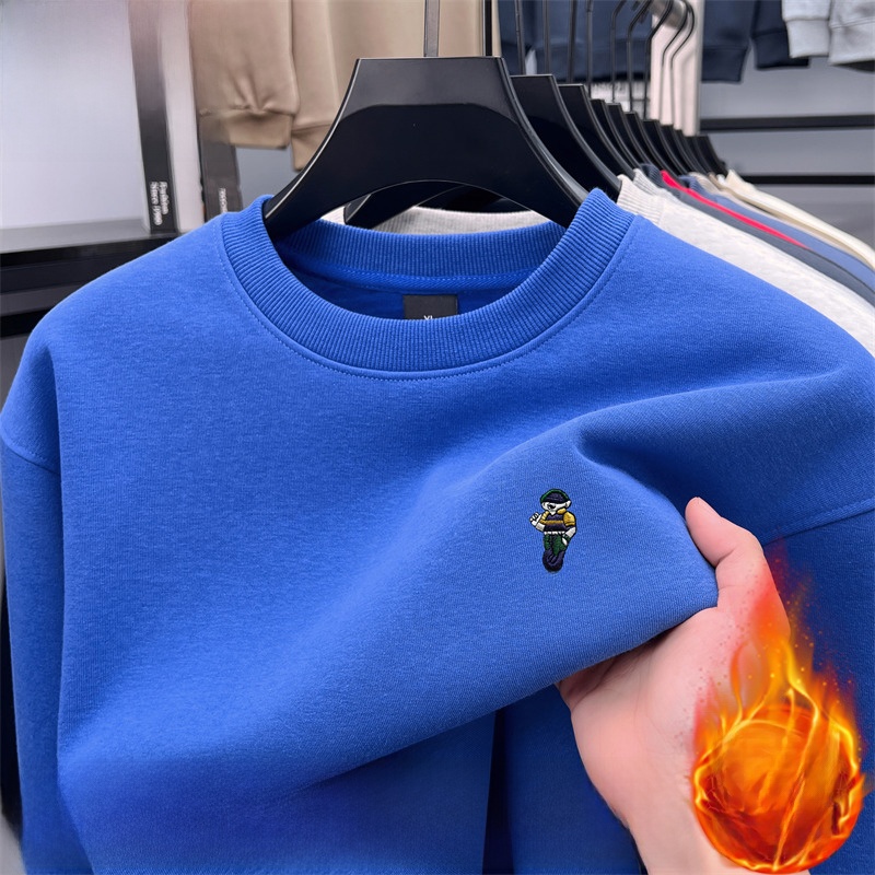 Thickened Fleece Long Sleeve C - Oversized Crewneck Fleece บทวิจารณ์และราคา