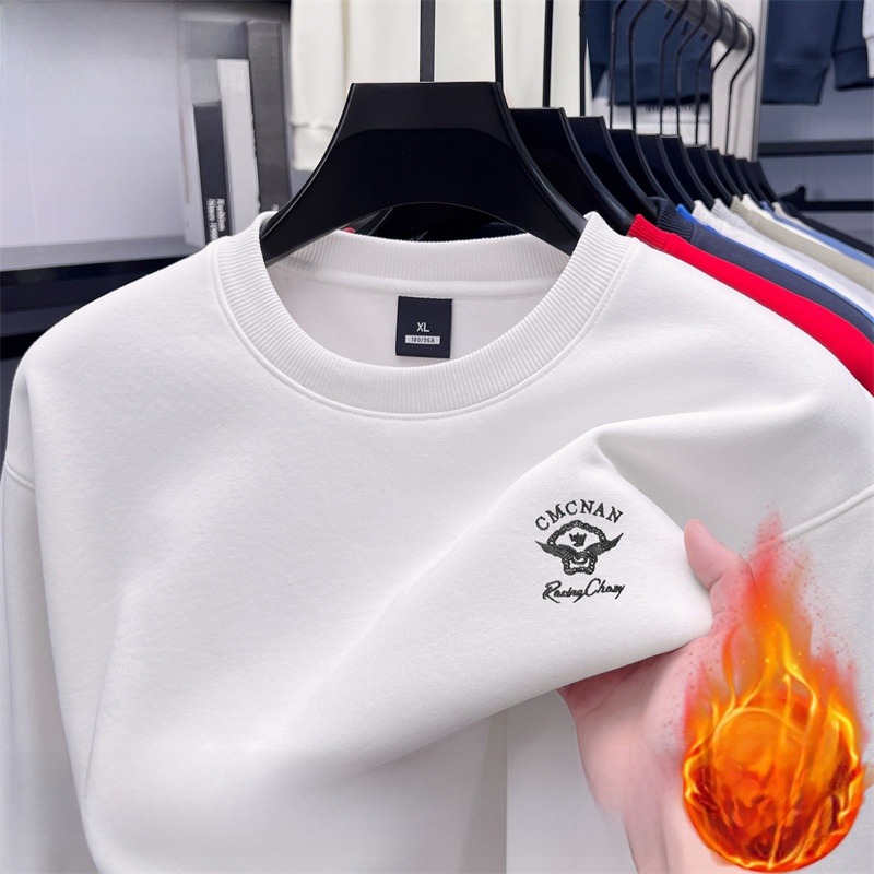 Thickened Fleece Long Sleeve C - Oversized Crewneck Fleece บทวิจารณ์และราคา
