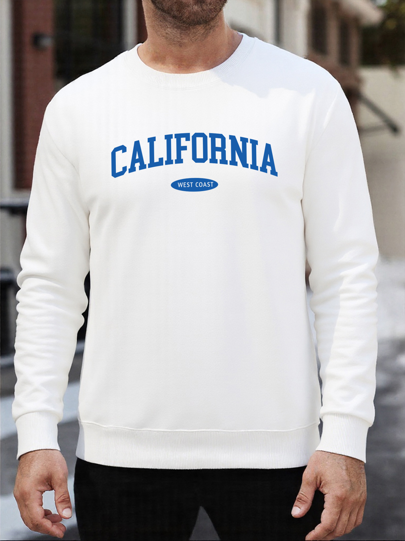 Califonia West Coast Design Pu - Oversized Crewneck Fleece บทวิจารณ์และราคา