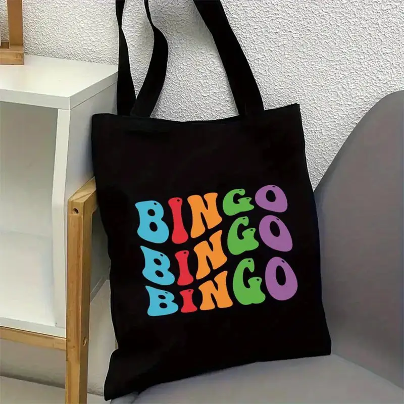 Stylish Colorful Bingo Night T - Tote Bag Canvas Print บทวิจารณ์และราคา