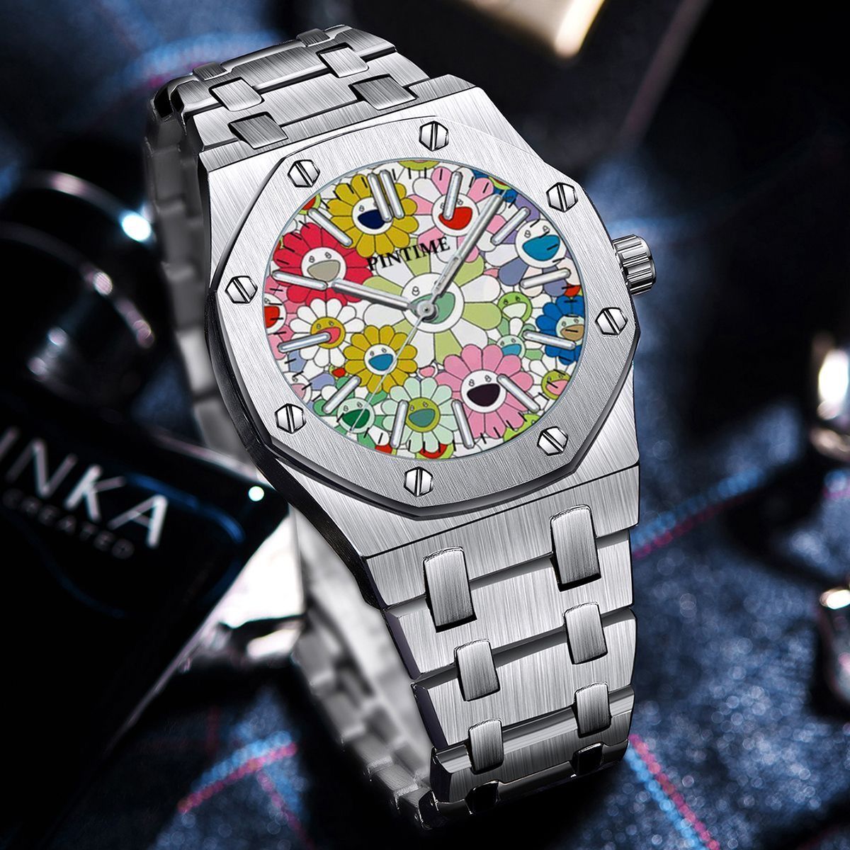Trendy Sunflower Graffiti Men' - Street Fashion Graffiti บทวิจารณ์และราคา