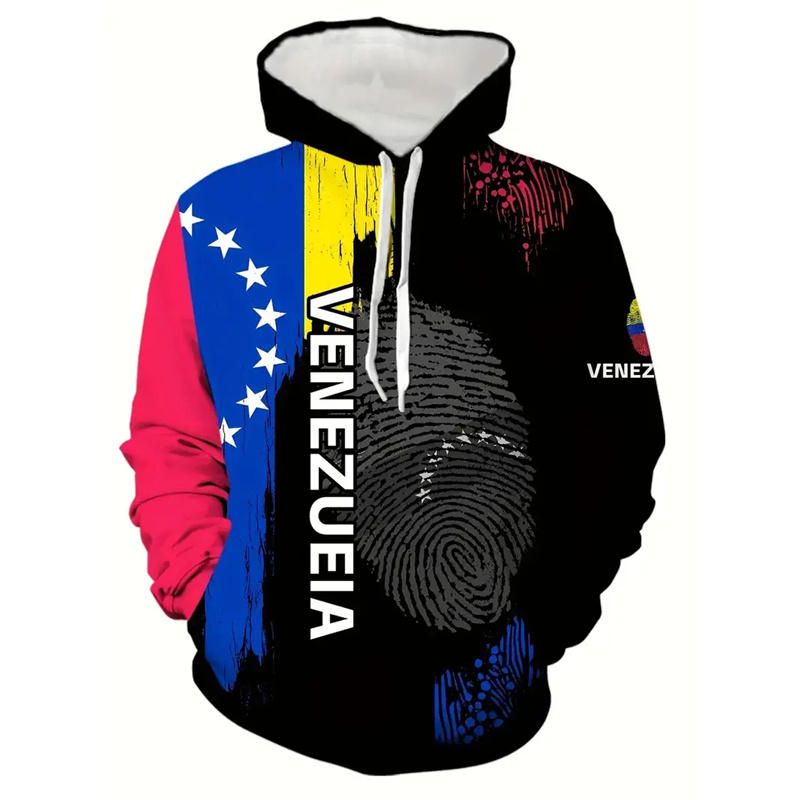 Colombian Venezuela Flag Hoodi - Street Fashion Brazil บทวิจารณ์และราคา