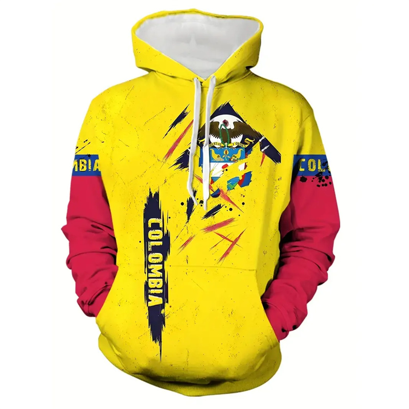 Colombian Venezuela Flag Hoodi - Street Fashion Brazil บทวิจารณ์และราคา
