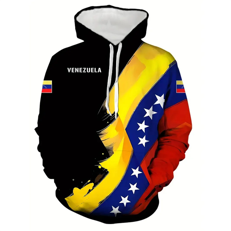 Colombian Venezuela Flag Hoodi - Street Fashion Brazil บทวิจารณ์และราคา