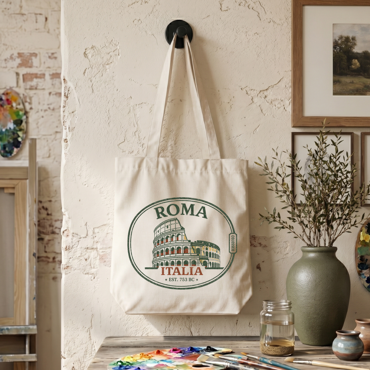 1 Pack 35×38.5cm Soft Canvas T - Tote Bag Canvas Print บทวิจารณ์และราคา