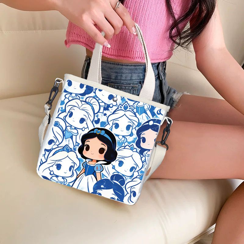 Cartoon snow white Characters  - Tote Bag Canvas Print บทวิจารณ์และราคา