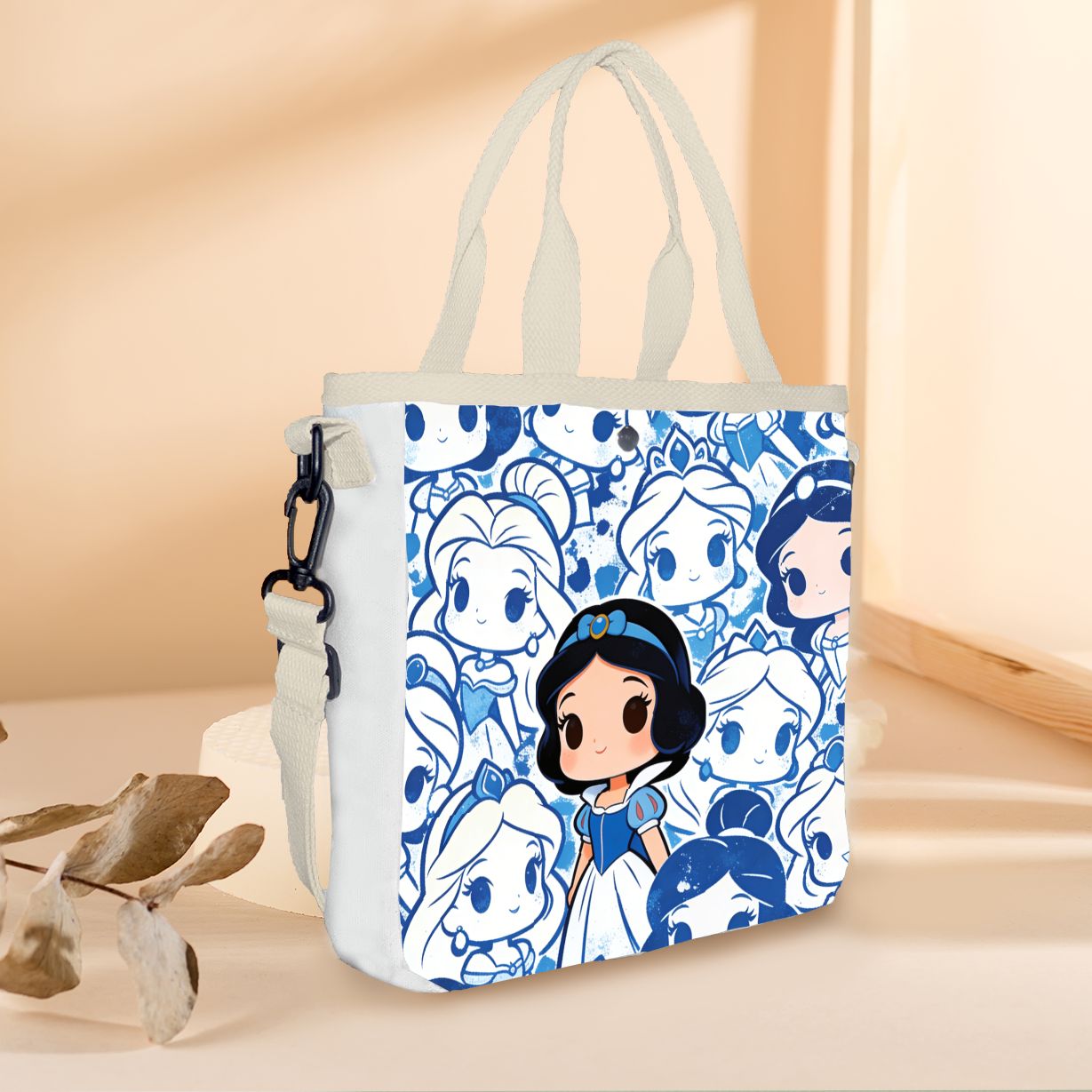 Cartoon snow white Characters  - Tote Bag Canvas Print บทวิจารณ์และราคา