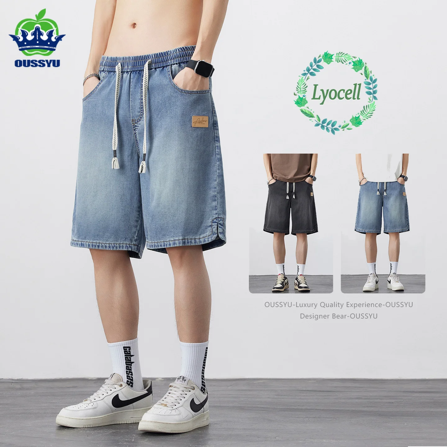 High Quality Summer Men's Jort - Street Fashion Baggy บทวิจารณ์และราคา