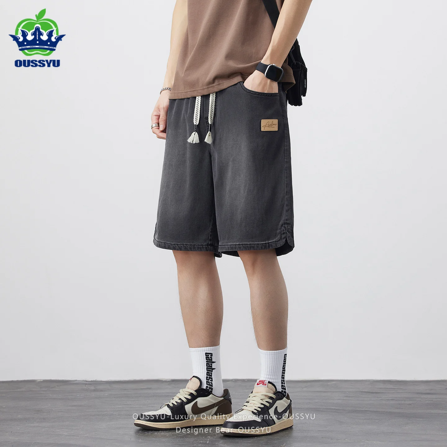 High Quality Summer Men's Jort - Street Fashion Baggy บทวิจารณ์และราคา