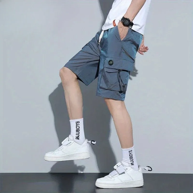Men's Cargo Shorts Baggy Elast - Cargo Pant Wide บทวิจารณ์และราคา