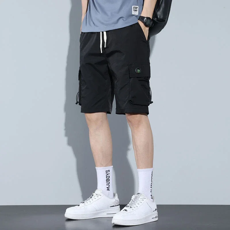 Men's Cargo Shorts Baggy Elast - Cargo Pant Wide บทวิจารณ์และราคา