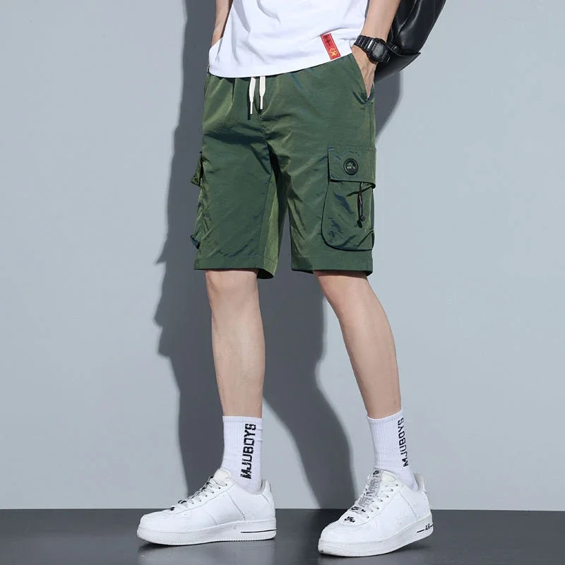 Men's Cargo Shorts Baggy Elast - Cargo Pant Wide บทวิจารณ์และราคา